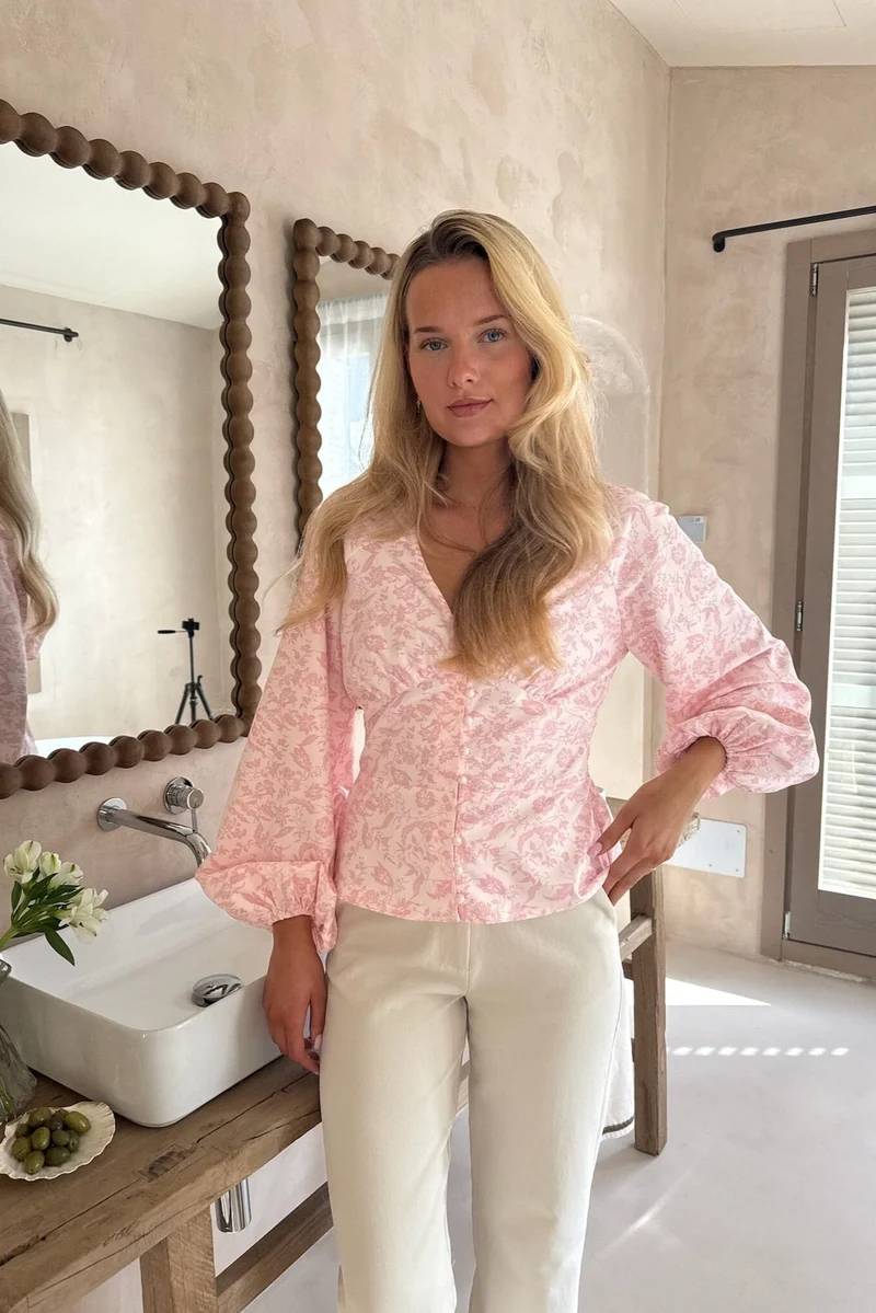 BYIC - Addyic Shirt A23946 - Light Pink Floral
