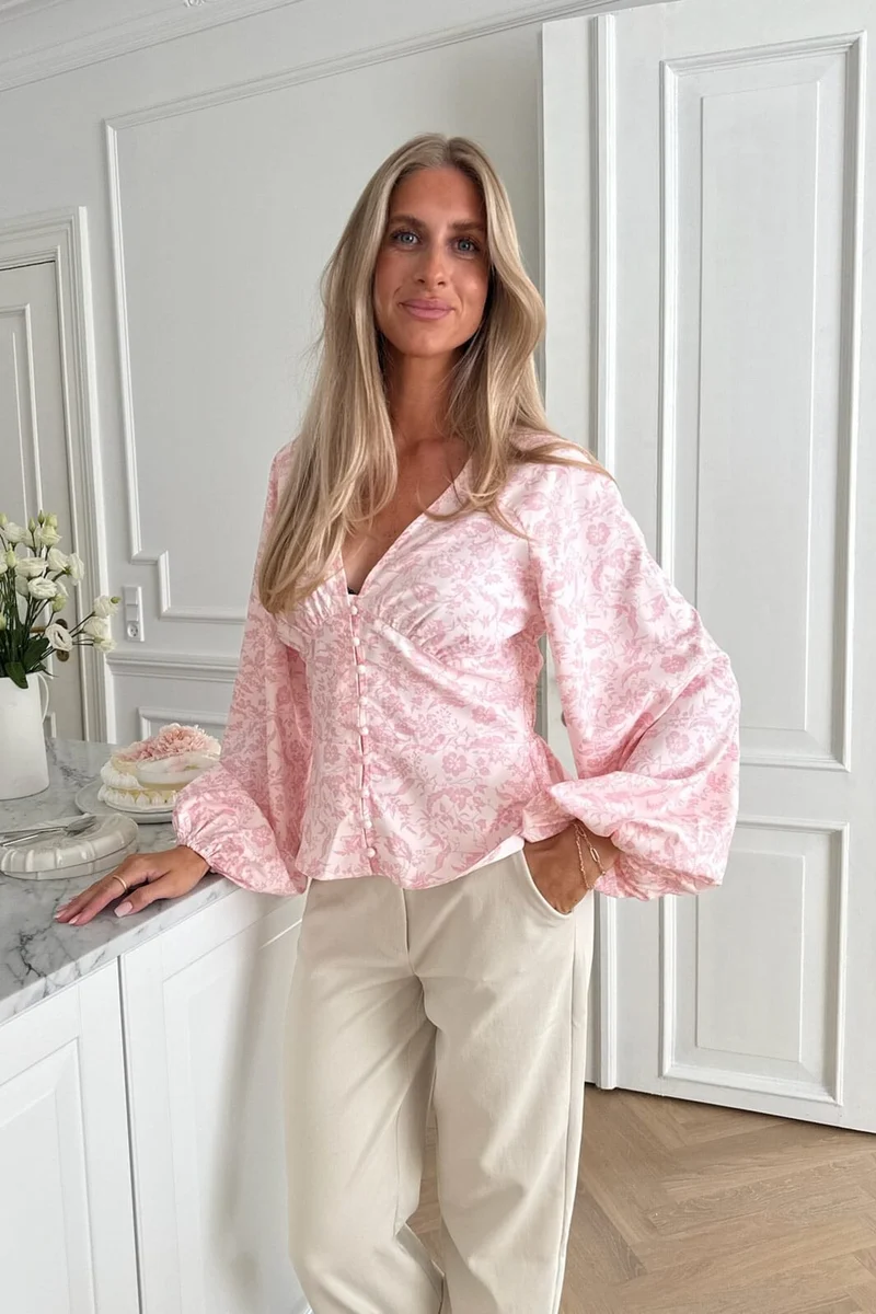 BYIC - Addyic Shirt A23946 - Light Pink Floral