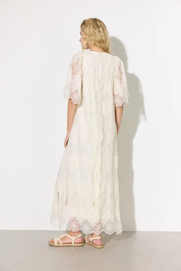 Hunkøn - Lulu Lace Dress 26312 - Cream Lace