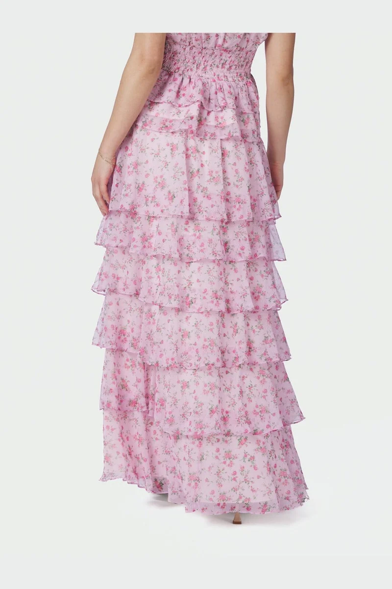 Neo Noir - Morris Meadow Printed Skirt 166447 - 754 - Light Pink
