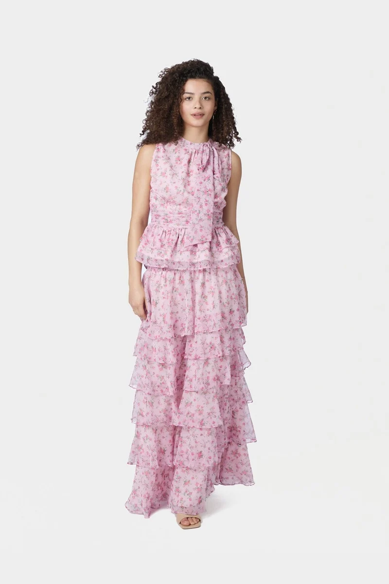 Neo Noir - Morris Meadow Printed Skirt 166447 - 754 - Light Pink