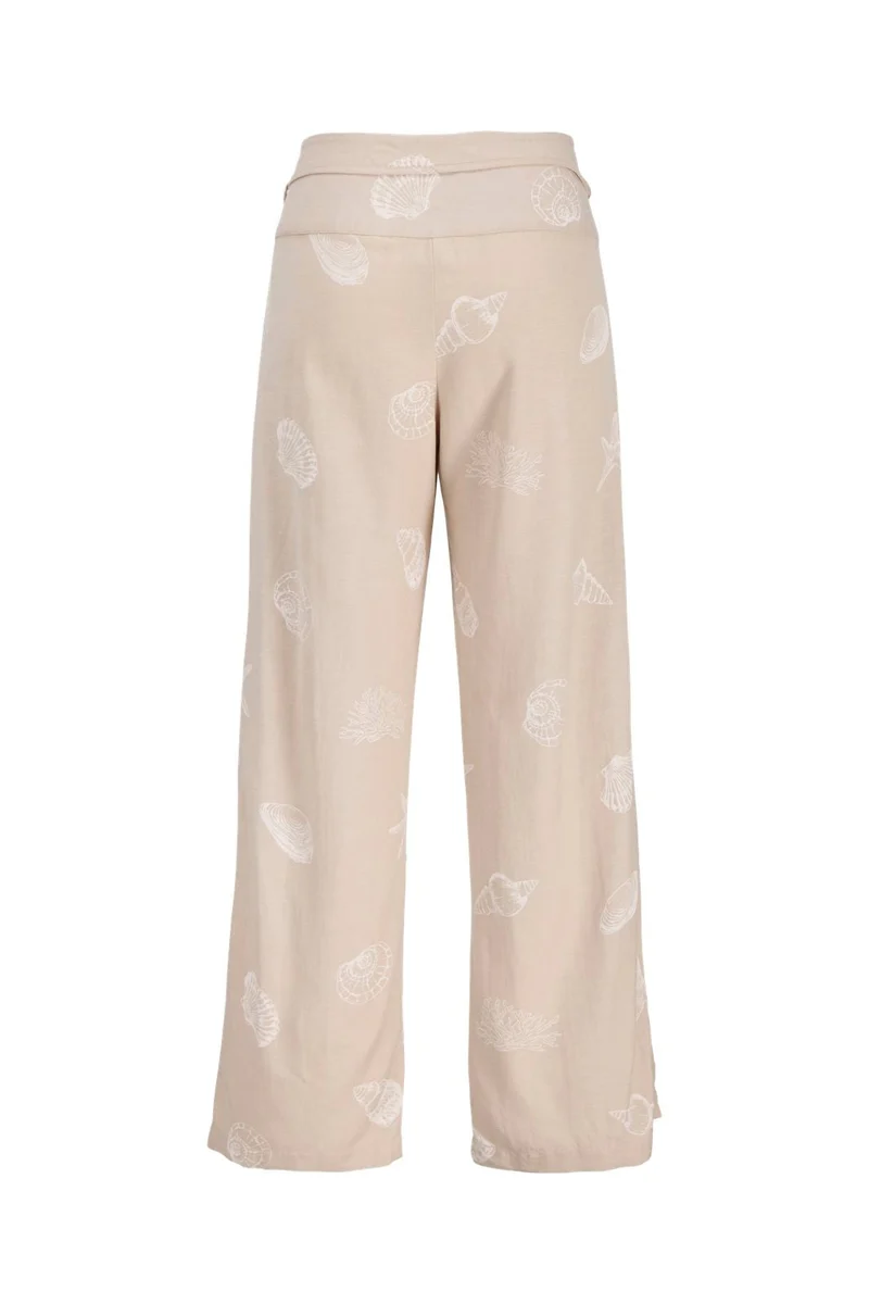 Jjxx - Jxannika High Waistband Pant - 4994043 Feather Gray Under The Sea