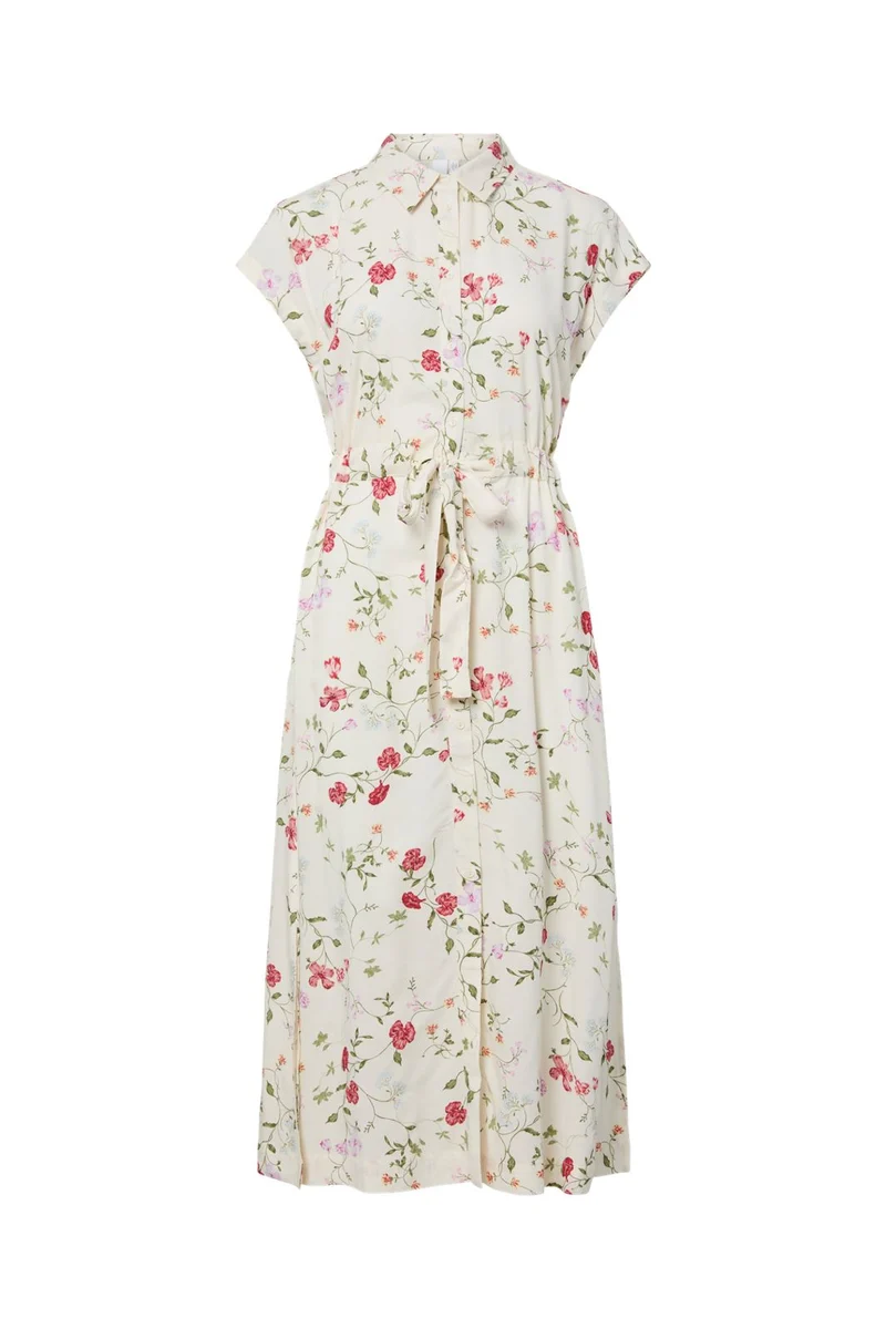 YAS - Yasasina Midi Belt Dress - 4970865 Pristine Botalia