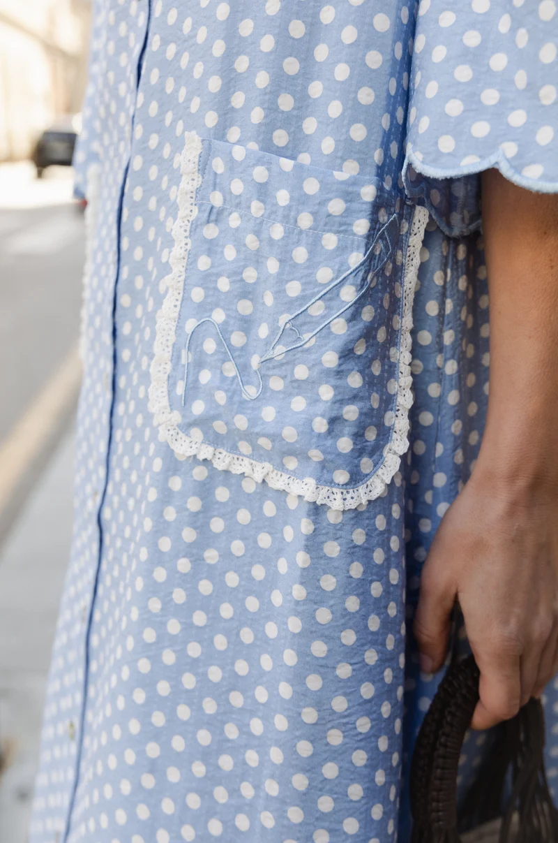 Molly&My x Julie Elsebeth - Erika Dress - Blue Dots