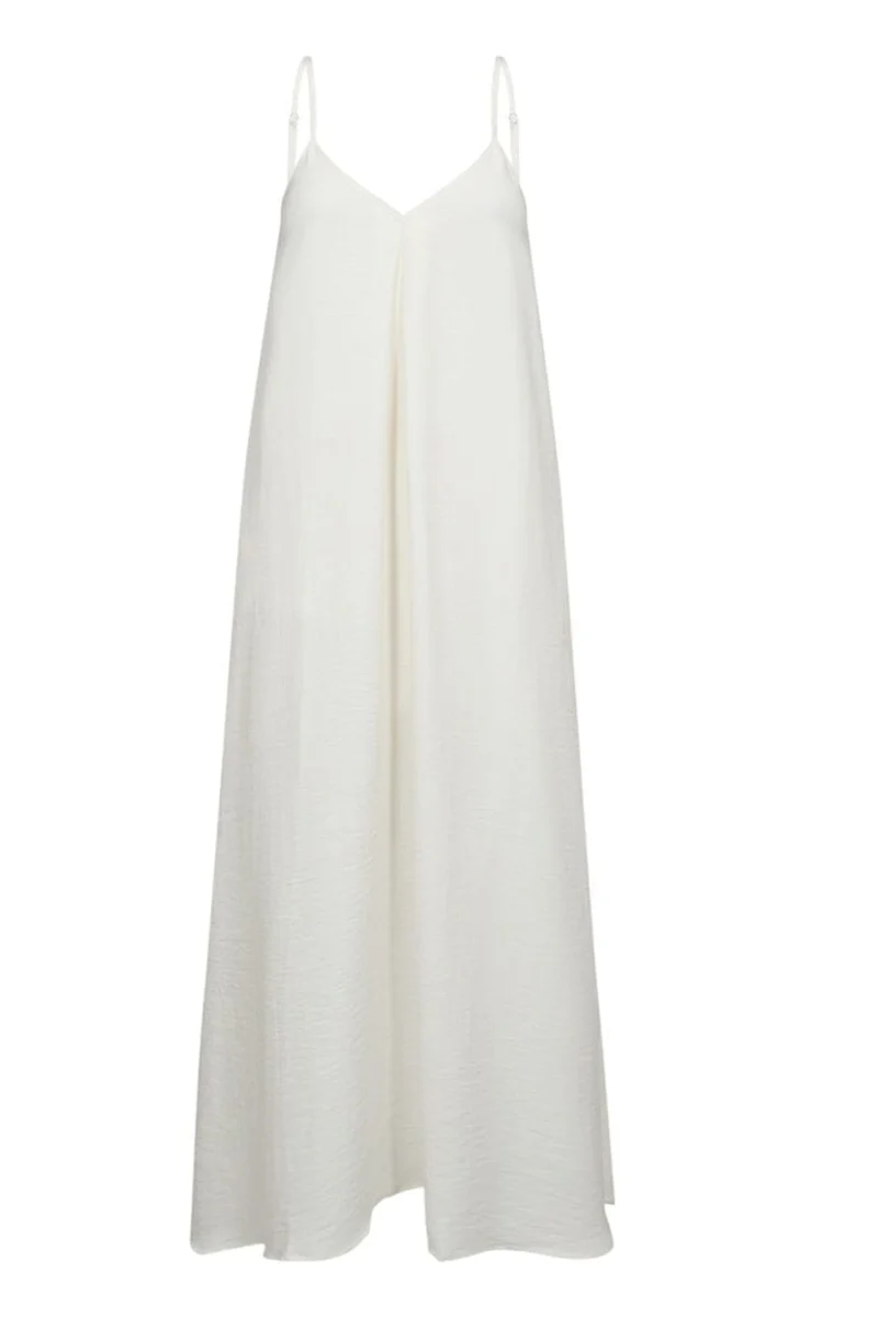 Haute L'Amitié - Corsica Pleat Strap Dress HL10649 - White
