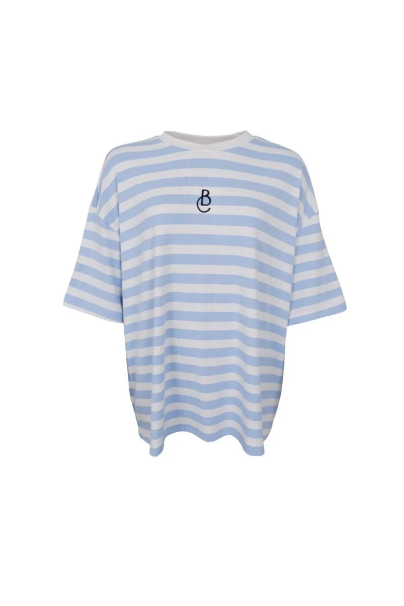 Black Colour - Bcmadelyn Big Tee 41119 - Shirts - Lt. Blue