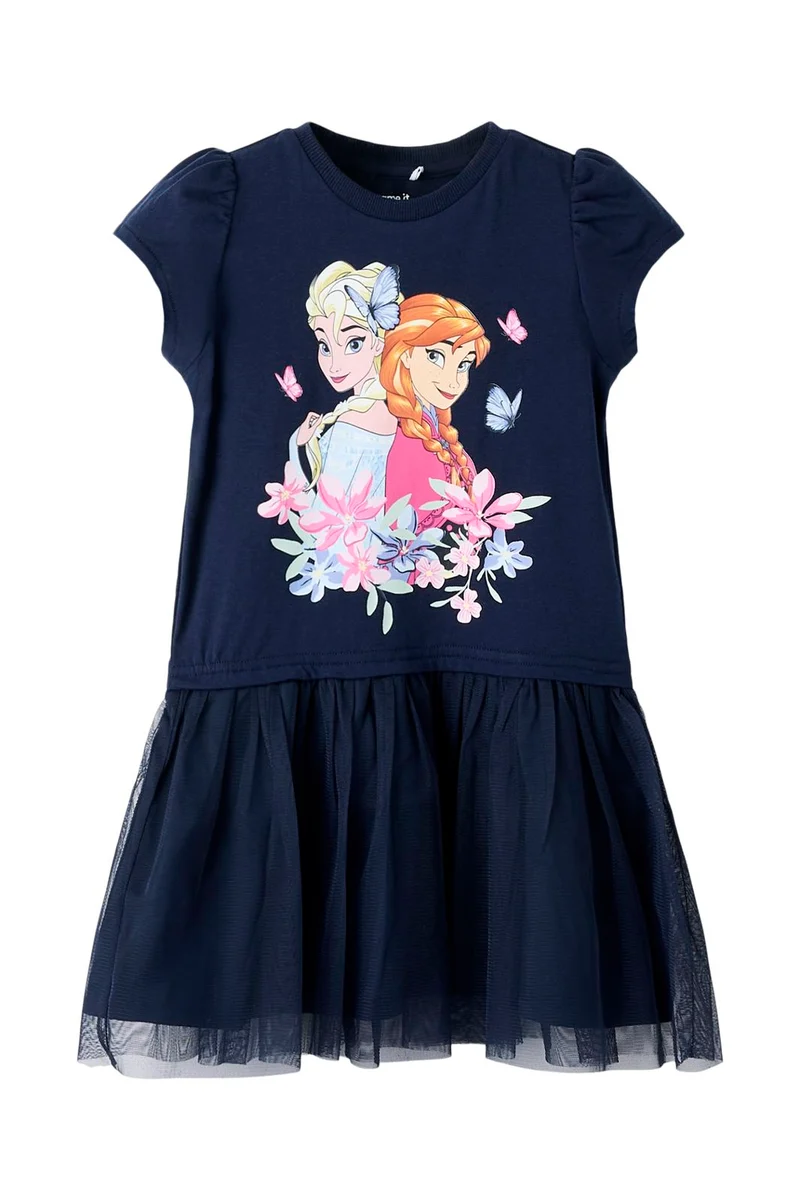 Name It - Nmfmemma Frozen Ss Tulle Dress Wdi - 4998579 Navy Blazer