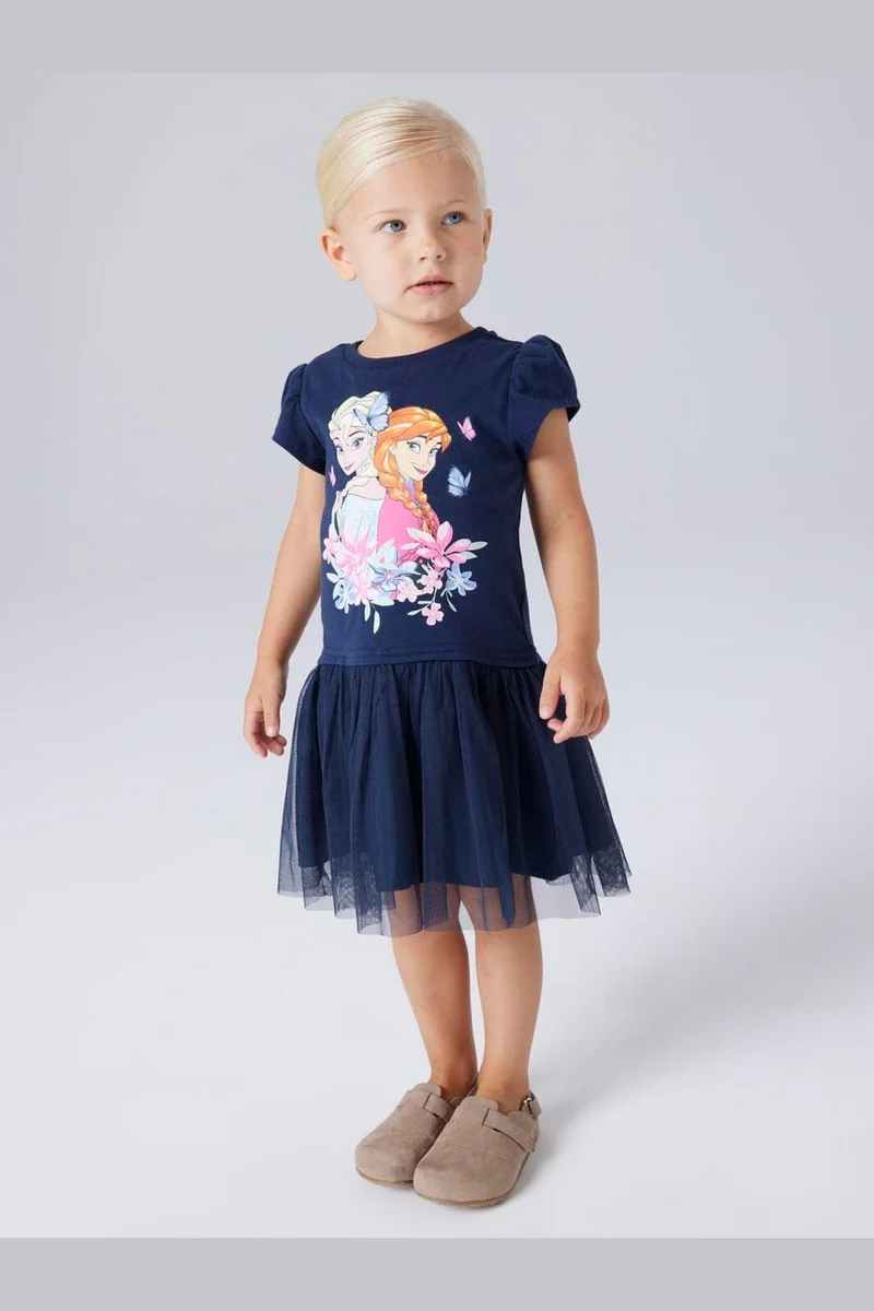 Name It - Nmfmemma Frozen Ss Tulle Dress Wdi - 4998579 Navy Blazer