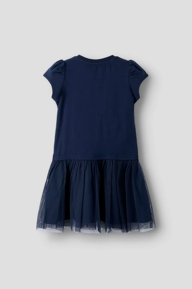 Name It - Nmfmemma Frozen Ss Tulle Dress Wdi - 4998579 Navy Blazer