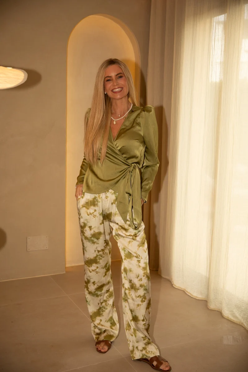 Valentin Studio - Comfy Fade Pants 169193 - 257 - White/Green