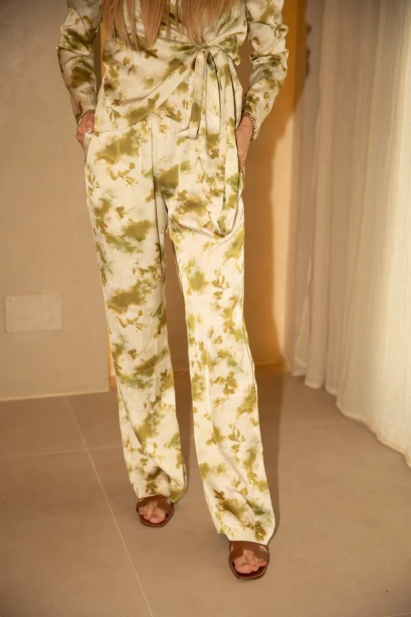 Valentin Studio - Comfy Fade Pants 169193 - 257 - White/Green