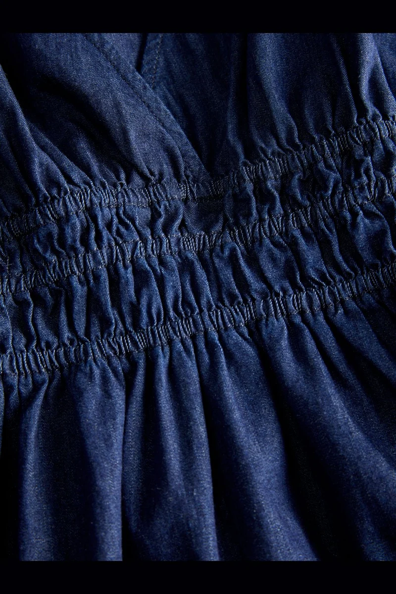 Jjxx - Jxdebby Chambrey Sl Dress - 4954872 Dark Blue Denim