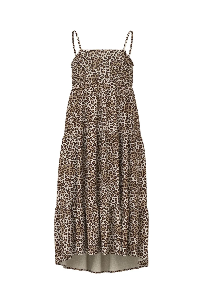 Name It - Nkfvinaya Strap Maxi Dress - 5095449 Turtledove Leopard