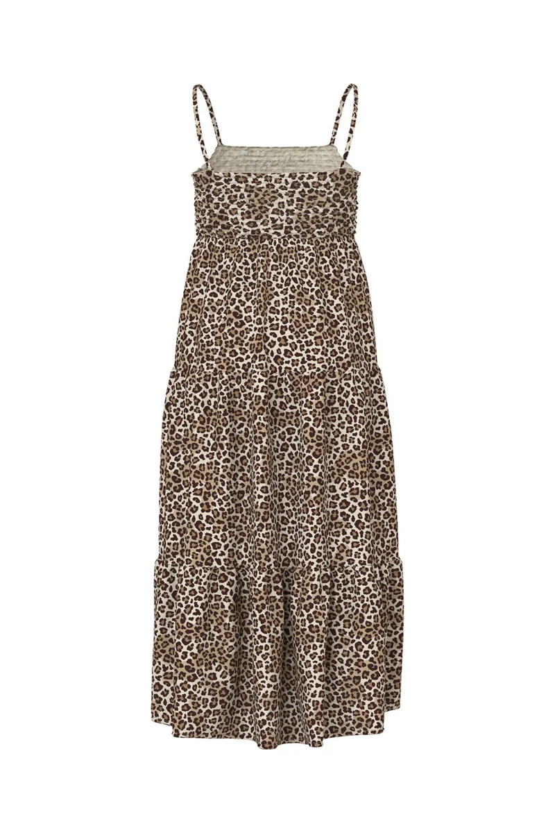 Name It - Nkfvinaya Strap Maxi Dress - 5095449 Turtledove Leopard