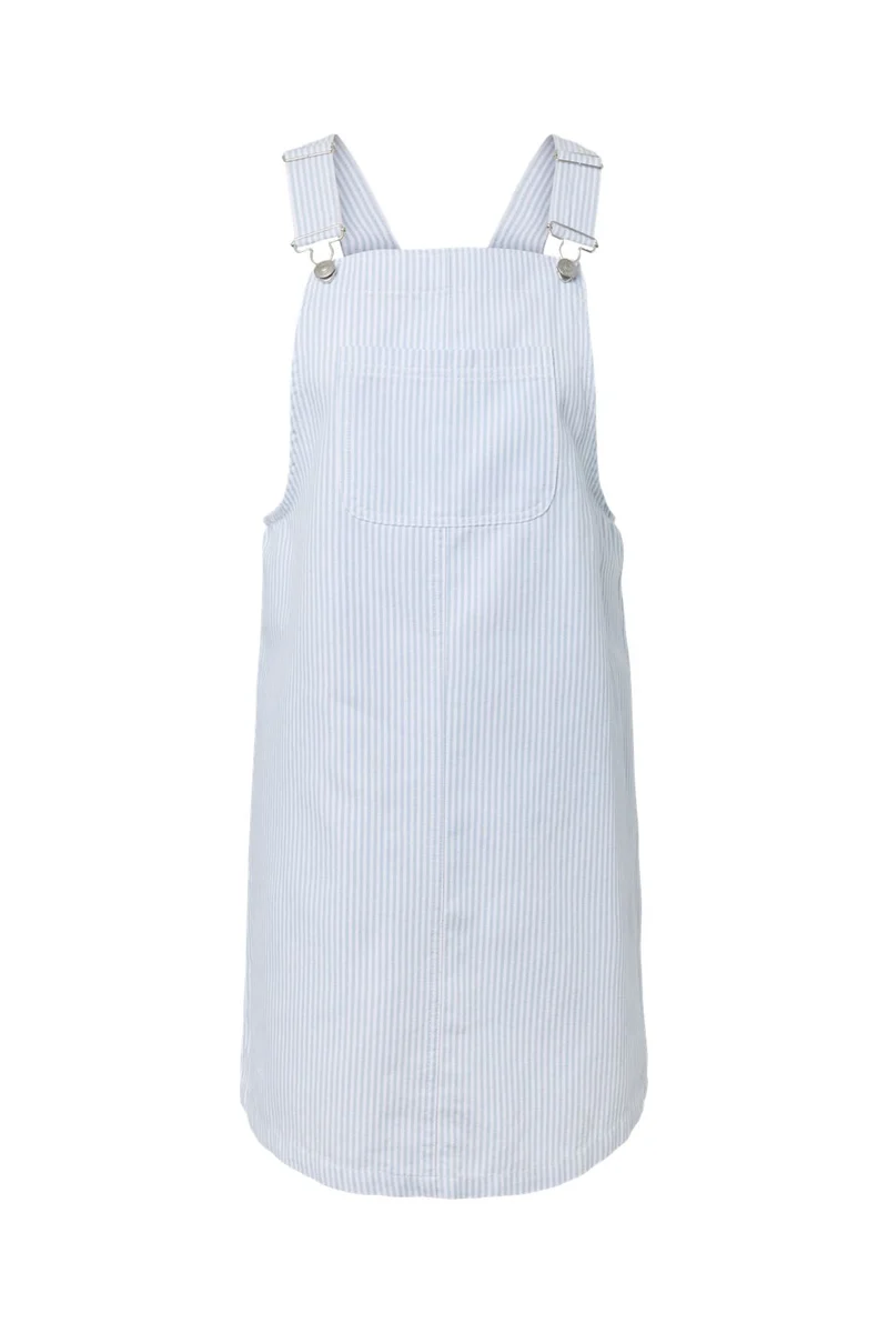 Pieces - Pcallo Dungaree Dress Fsy - 5105505 Cashmere Blue Cloud Dancer