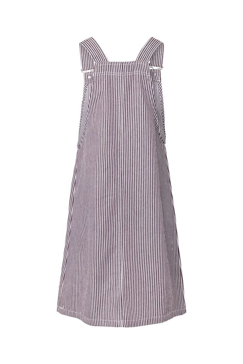 Pieces - Pcallo Dungaree Dress Fsy - 5105503 Winetasting Cloud Dancer
