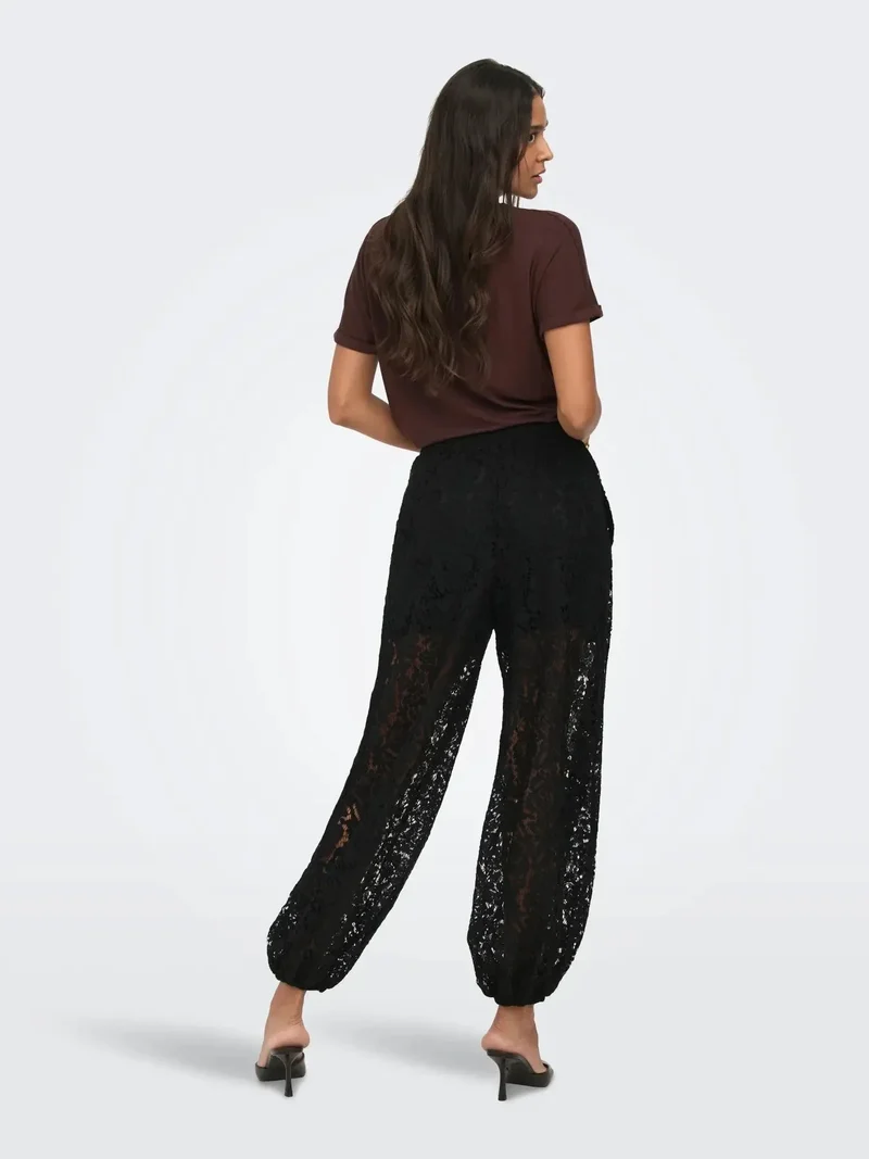 JDY - Jdyjulia Lace Balloon Pant - 5101606 Black