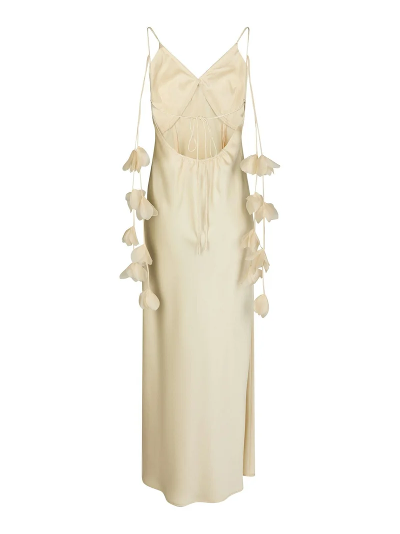 Neo Noir - Colly Heavy Sateen Dress 166978 - 191 - Light Yellow