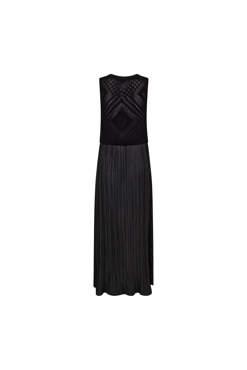 Co´Couture - Tammycc Plissé Mix Dress 46059 - 96 - Black