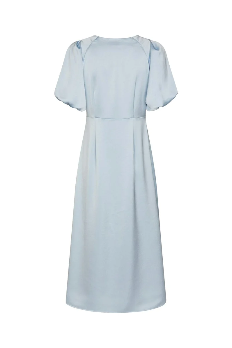 Neo Noir - Illana Heavy Sateen Dress 162521 - 145 - Light Blue