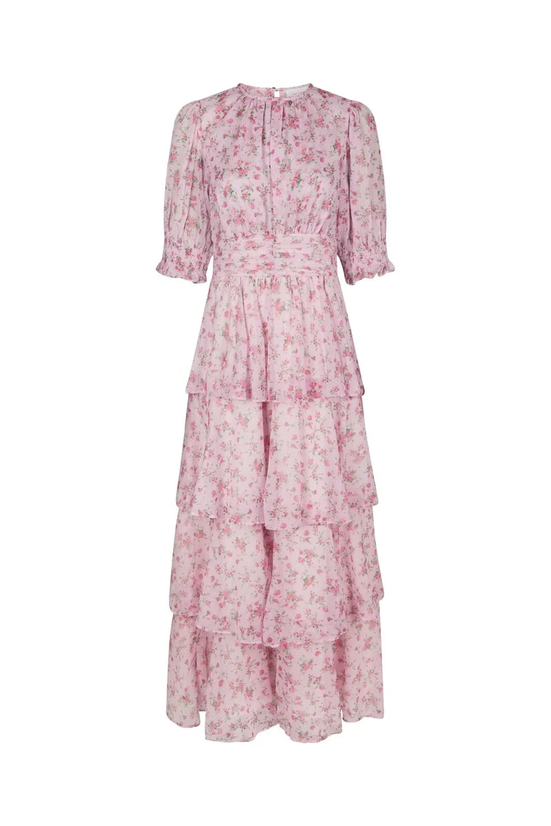 Neo Noir - Sable Meadow Printed Dress 167707 - 754 - Light Pink