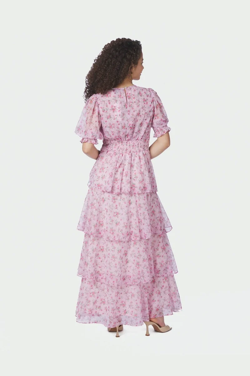 Neo Noir - Sable Meadow Printed Dress 167707 - 754 - Light Pink