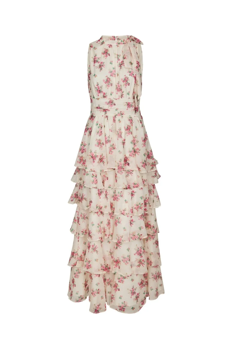 Neo Noir - Marli Amazing Chiffon Dress 167706 - 165 - Rose