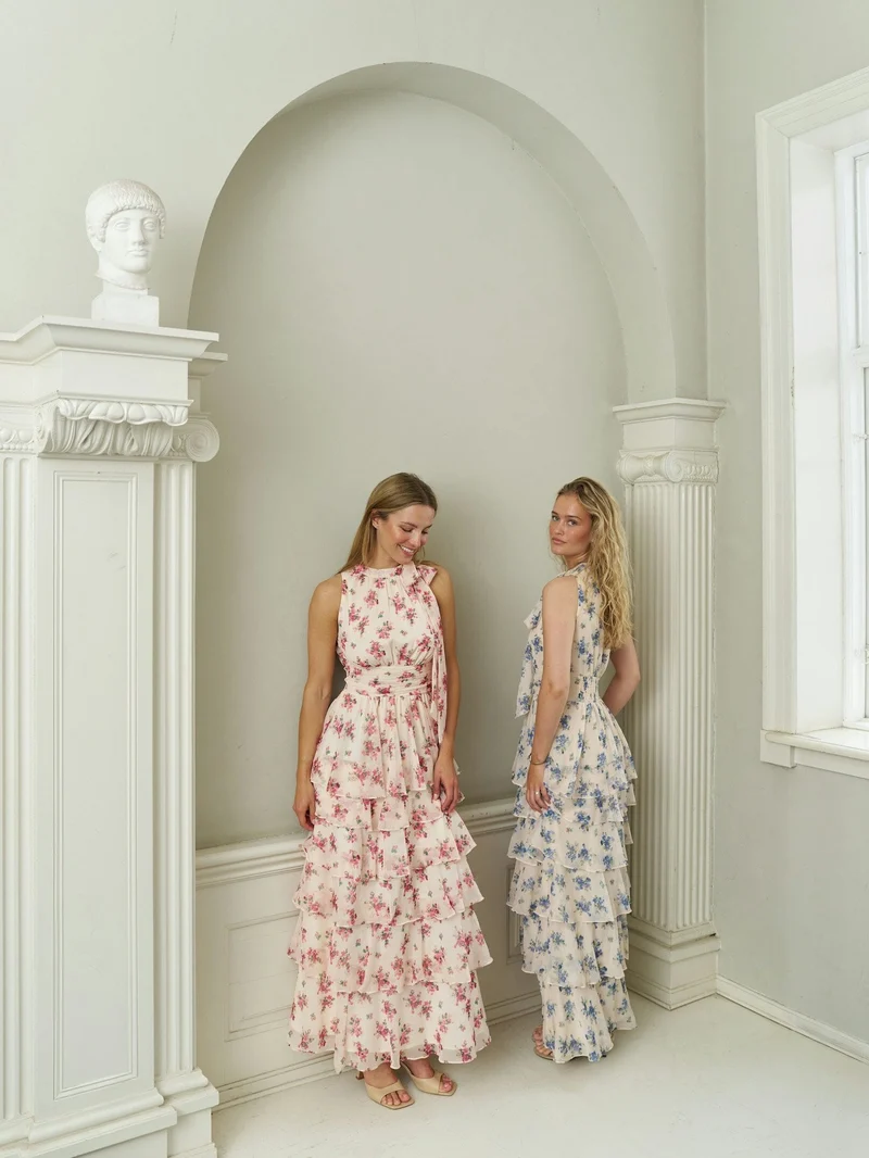 Neo Noir - Marli Amazing Chiffon Dress 167706 - 165 - Rose