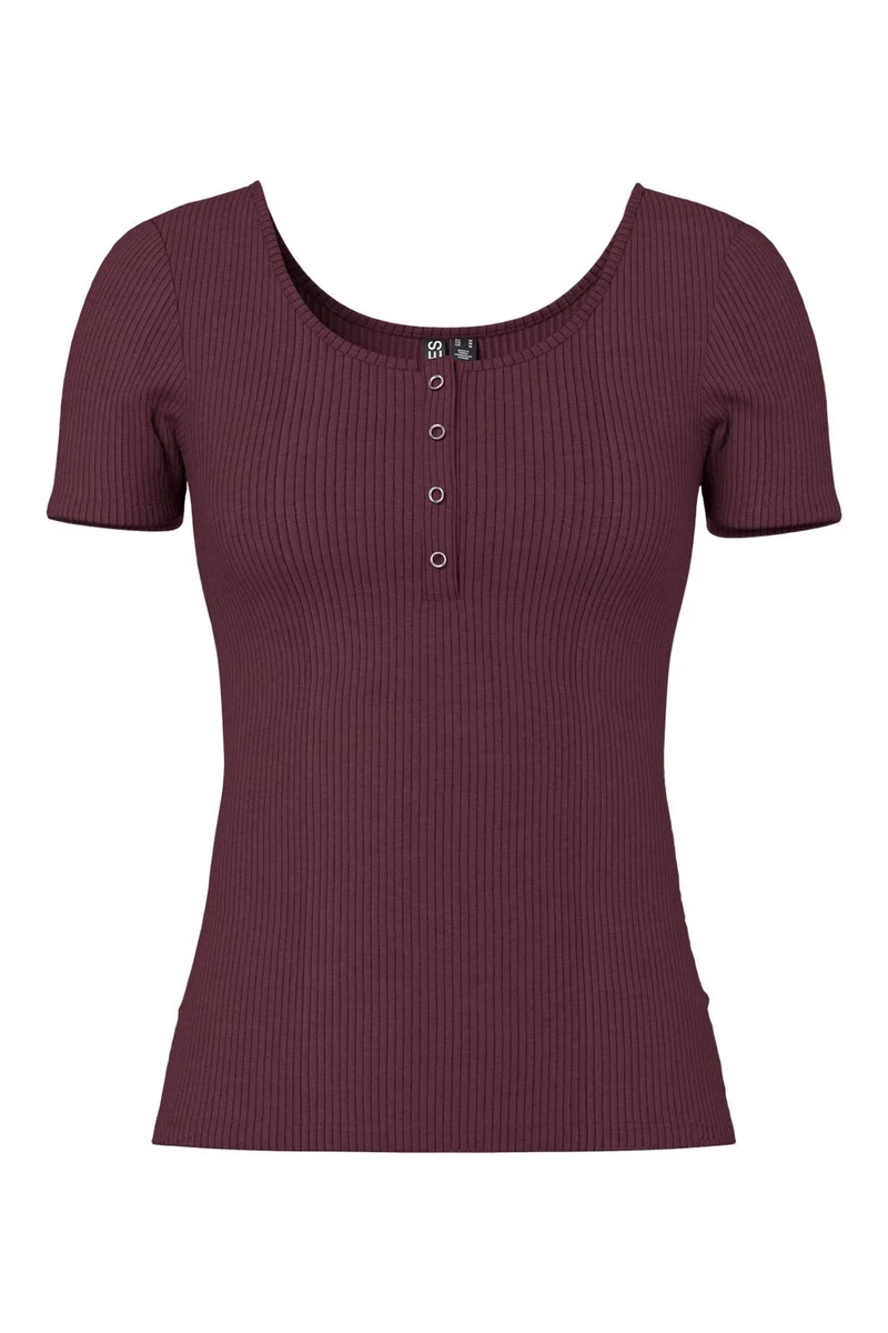 Pieces - Pckitte Ss Top - 4493468 Winetasting