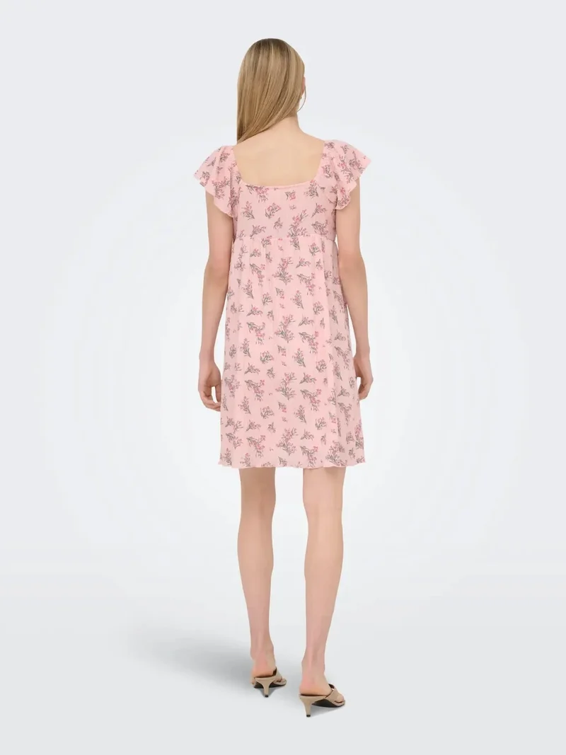 Only - Onldua Frill Sleeve Dress - 5065813 Pale Lilac (Cindy) Floral Laurel Whreat