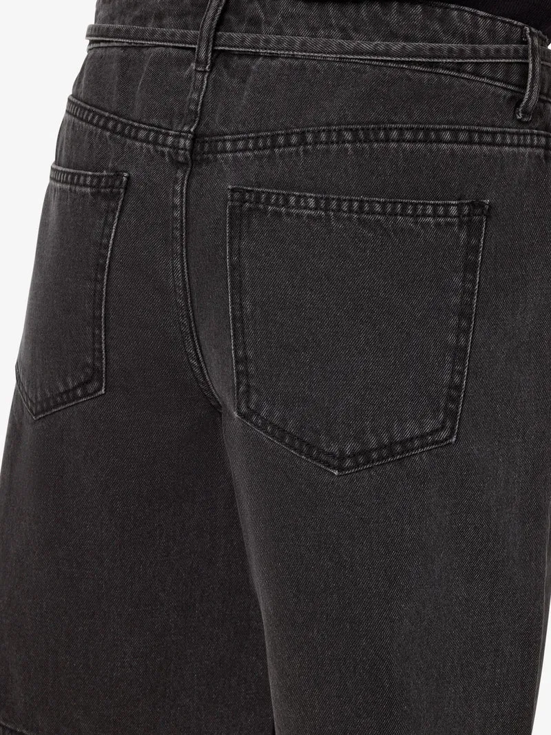 Noisy May - Nmmaisy Loose Shorts Az457Bl - 5070668 Black Denim