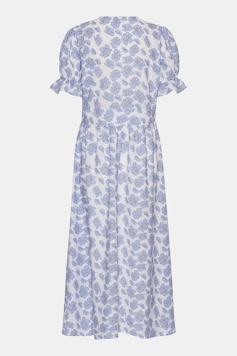 BYIC - Adelic Long Ss Dress - bdf Blue Dazzling Flower