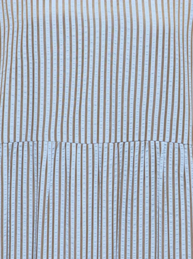 Only - Onlbari Sl Fril Vneck Midi Dress - 5029954 Soft Chambray W. Morel