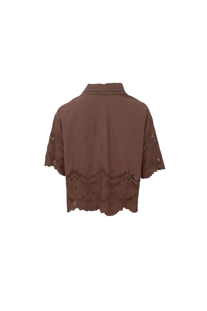 Black Colour - Bcagneta Lace Blouse 41135 - Espresso