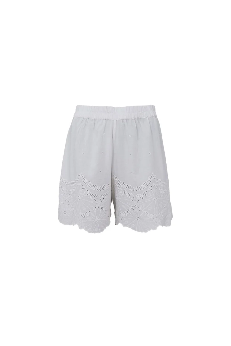 Black Colour - Bcagneta Lace Shorts 41136 - Off White
