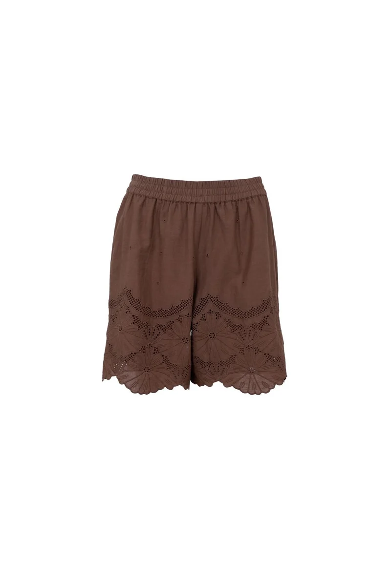 Black Colour - Bcagneta Lace Shorts 41136 - Espresso