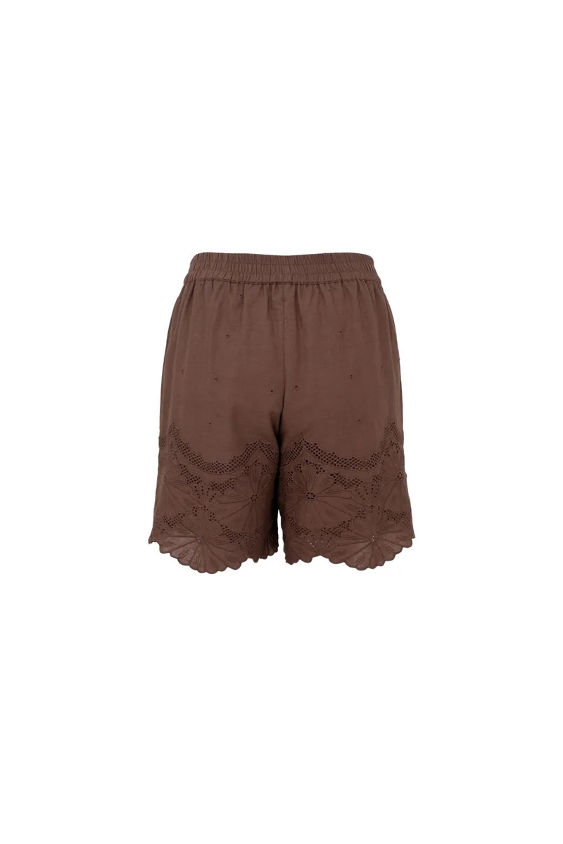 Black Colour - Bcagneta Lace Shorts 41136 - Espresso