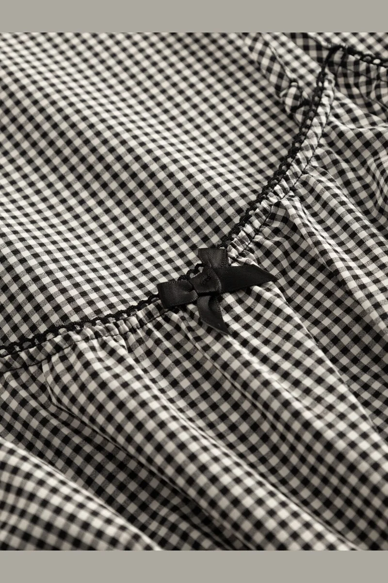 Noella - N-May Dress 15840002 - 1462 - Darlyn Black Check