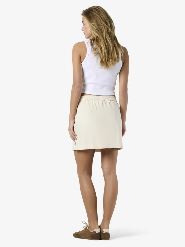 Noisy May - Nmoregon Denim Skirt Color - 5073554 Ecru