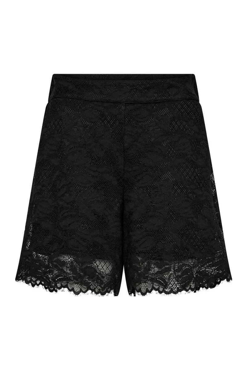 Co´Couture - Lannycc Lace Shorts 41159 - 96 - Black