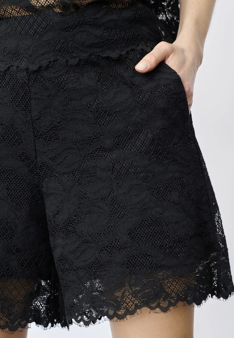 Co´Couture - Lannycc Lace Shorts 41159 - 96 - Black
