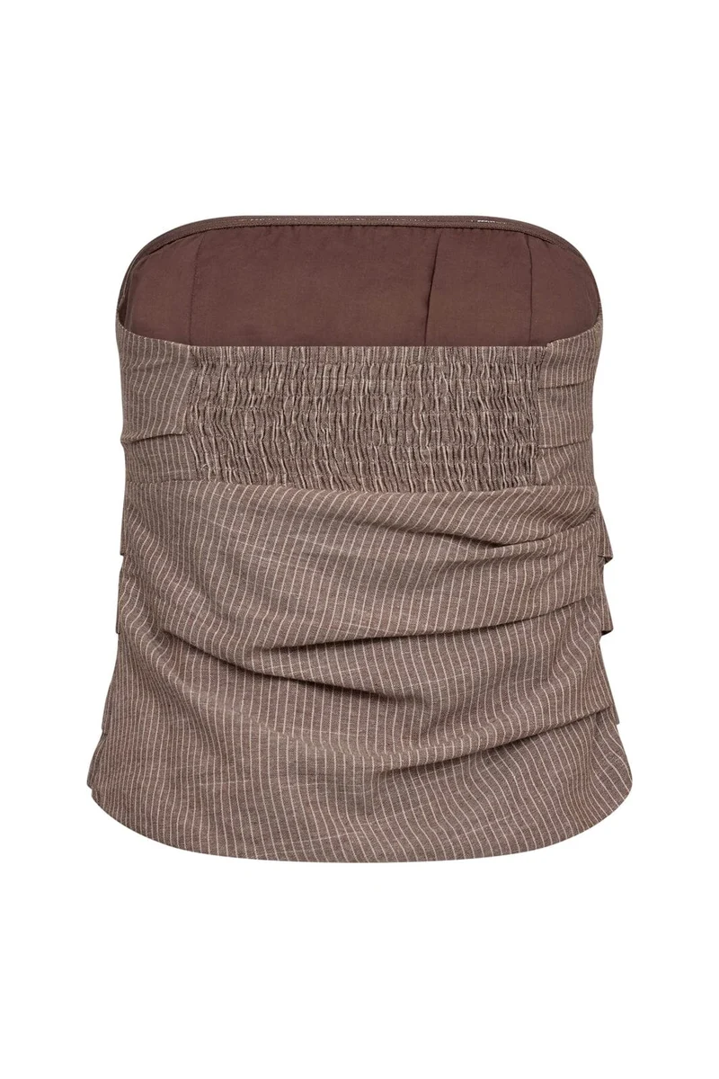 Co´Couture - Jihocc Stripe Tube Top 45135 - 46 - Brown