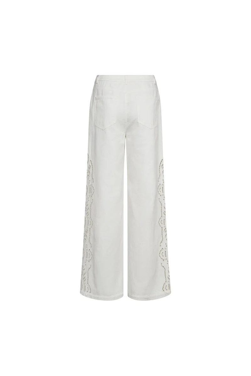 Co´Couture - Colettecc Embroidery Pant 40055 - 11 - Off White