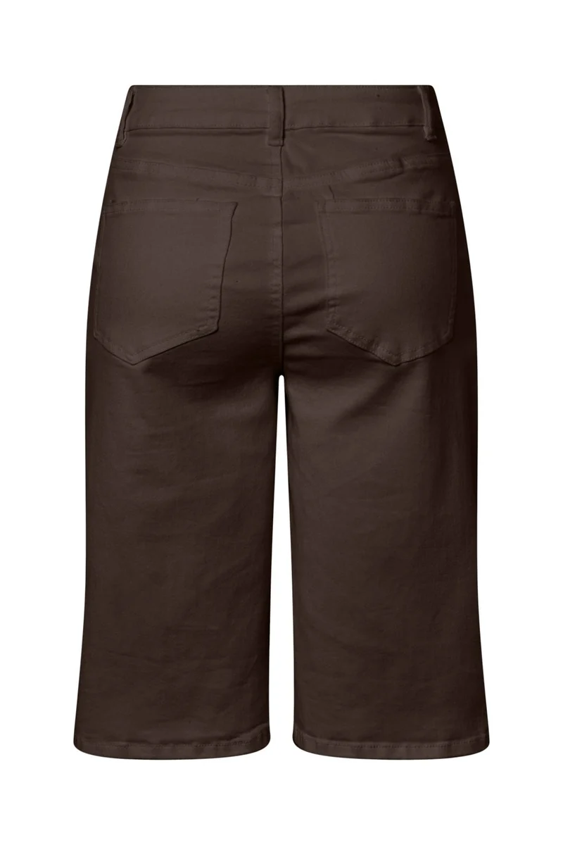 Pieces - Pcsalume Wide Shorts - 5135755 Hot Fudge