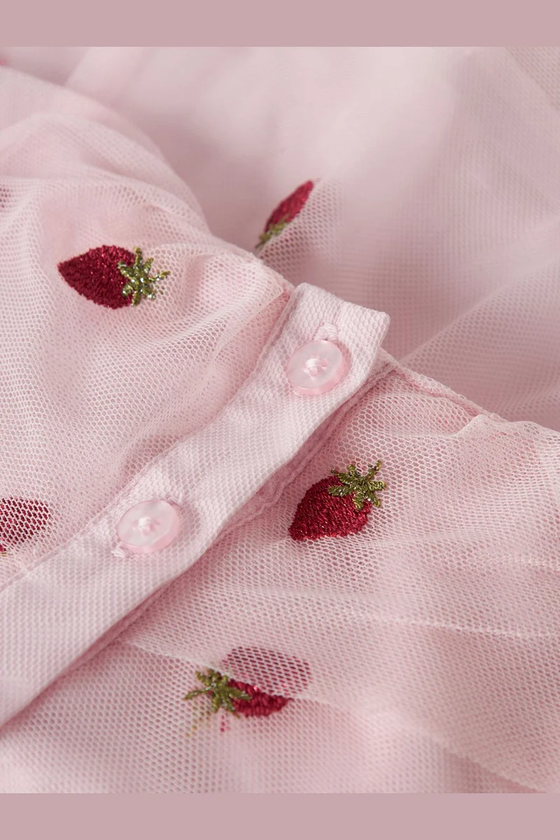 Name It - Nbfjulianna Tulle Spencer - 5014444 Cradle Pink Strawberries