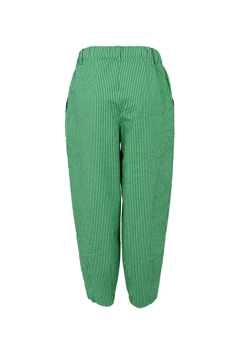 Black Colour - Bcally Barrel Pant 41144 - Green
