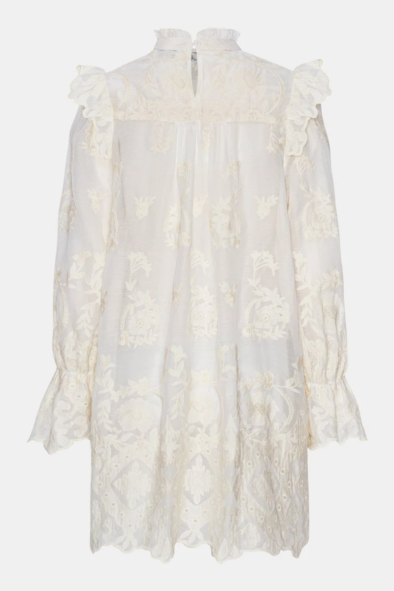BYIC - Ellinoric Lace Dress - vw Vintage White