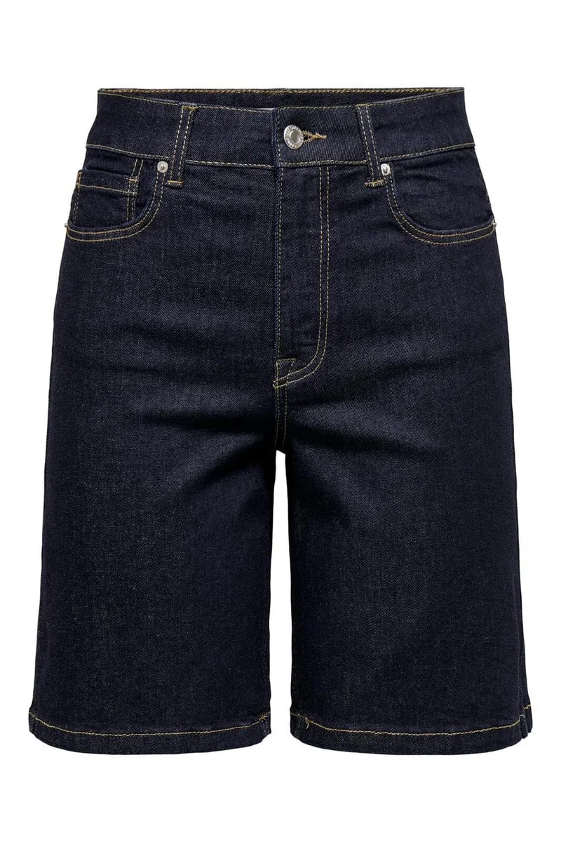 Only - Onlmadison Blush Shorts Cro - 4968659 Dark Blue Denim Rinse