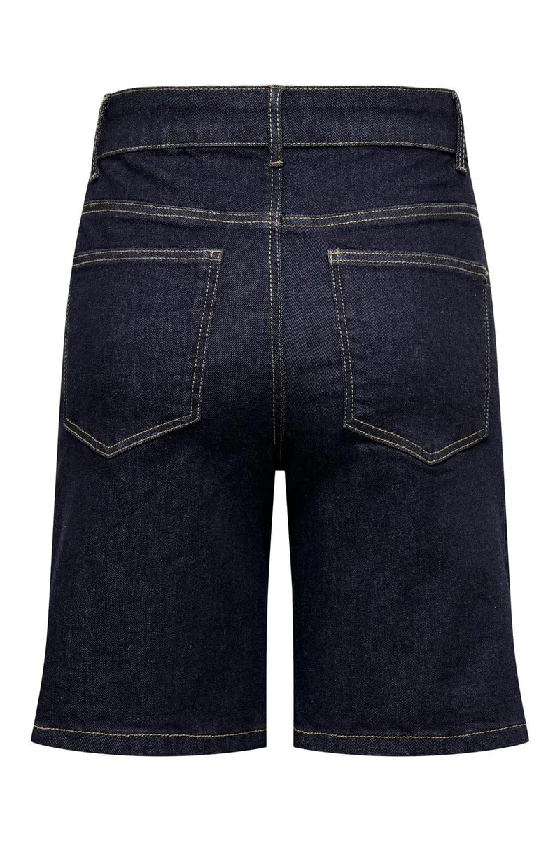 Only - Onlmadison Blush Shorts Cro - 4968659 Dark Blue Denim Rinse