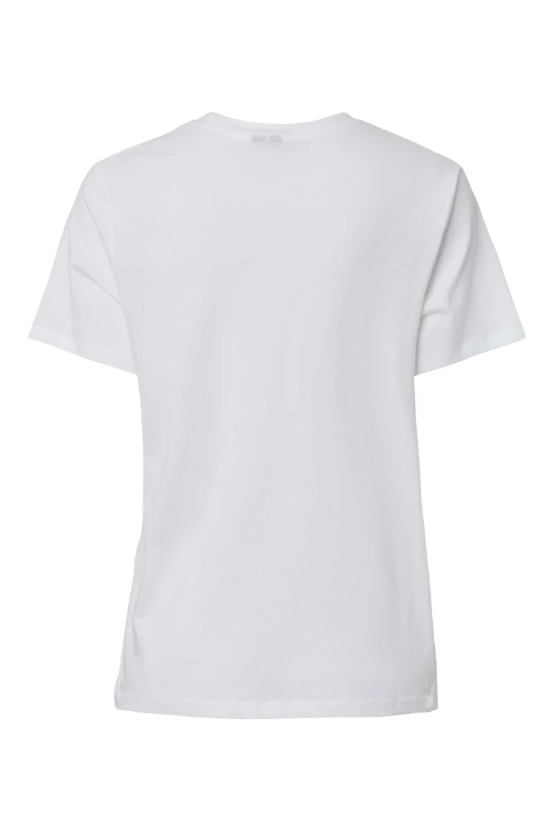 Pieces - Pcgak Ss Embroidery T-Shirt - 4988734 Bright White Every Single Moment